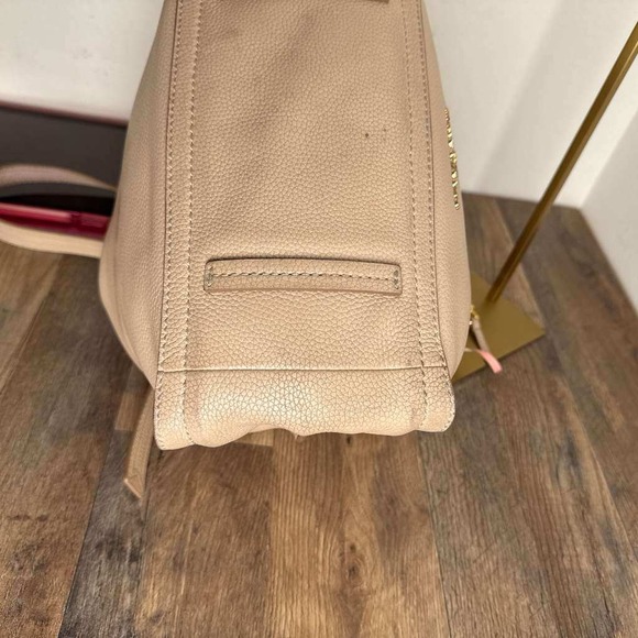 Marc Jacobs The Director Tote Shoulder Bag Leather Beige Pink - Picture 15 of 16